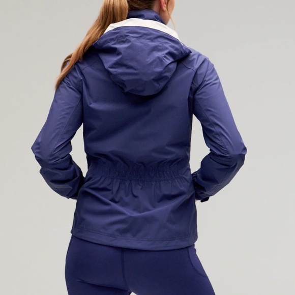 ZERO RESTRICTION THE PLAYERS HOODED OLIVIA JACKET in STORM/WHITE - Picture 3 of 16
